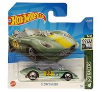 Hot Wheels - Glory Chaser - Retro Racers 7/10 - HCT28 - Short Card - Sports Car - Green - Mattel 2022