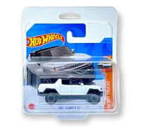 Hot Wheels GMC Hummer (White) 3/10 HW Hot Trucks 2023-116/250 (Short Card) - COMES IN A KLAS CAR KEEPER PROTECTIVE COLLECTORS CASE - HKJ00