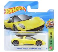 Hot Wheels - Gordon Murray Automotive T.33 - Exotics 2/10 - JJJ62 - Short Card - Officially Licensed 1:64 Scale Yellow Supercar - Mattel 2026