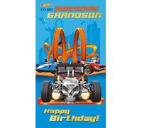 Hot Wheels Grandson Birthday Card