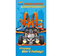 Hot Wheels Grandson Birthday Card