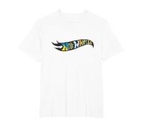 Hot Wheels Graphic Colour Logo T-Shirt, Men's Big and Tall, White, 6X Tall