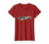 Hot Wheels Graphic Colour Logo T-Shirt, Women, Cranberry Red, XX-Large