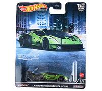 Hot Wheels Green Lamborghini Essenza SCV12 Car Culture 2022 Exotic Envy 5/5, 1:64 Scale, Premium Collection, Toy Car, Model Car with Real Drivers