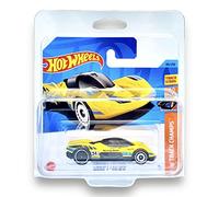 Hot Wheels Group C Fantasy (Yellow) 3/5 HW Track Champs - 2023-89/250 (Short Card) - COMES IN A KLAS CAR KEEPER PROTECTIVE COLLECTORS CASE - HKK39