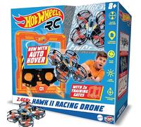 Hot Wheels Hawk Racing Quad Drone - 2.4 GHz RC, LED Lights & 360° Stunts | Remote Control, Auto Hover, Crash Resistant Guards, Multiplayer Mode - Licensed Kids RC Flying Toy Bladez RPM by Bladez Toyz