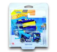 Hot Wheels Heavy Hitcher (Black & Teal Let's Race) 4/10 HW Metro - 2024-135/250 (Short Card) - COMES IN A GENUINE KLAS CAR KEEPER PROTECTOR CASE - HTB16