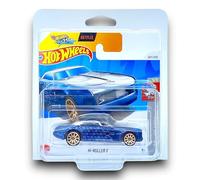 Hot Wheels Hi-Roller II (Blue & Chrome Let's Race) 5/5 HW Rolling Metal - 2024-247/250 (Short Card) - includes a KLAS Car Keeper Protector Case - HRY94
