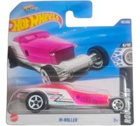 Hot Wheels Hi-Roller, Pink and White Die-Cast Car, 1:64 Scale