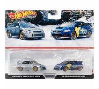Hot Wheels HKF60 Premium 2-Pack Subaru Impreza WRX / '16 Subaru WRX STI [Mini Car] [From 3 Years]
