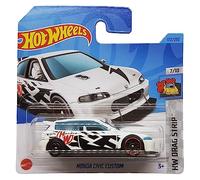 Hot Wheels - Honda Civic Custom - HW Drag Strip 7/10 - HKH33 - Short Card - White - Mattel 2023