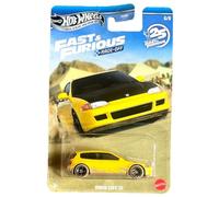 Hot Wheels - Honda Civic EG - 5/5 Fast and The Furious Race Off 2026 Silver Series - 1:64 Model Car JDM - Japanese Small Car - Yellow Black - Film Vehicle - Licensed Model - JKX19 Mattel