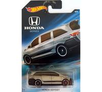 Hot Wheels - Honda Series - Honda Odyssey Van - Silver with Black Stripes and Highlights - Unique Art Card!