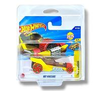 Hot Wheels Hot Wheengs (Transparent Black, Yellow & Red) 5/5 Fast Foodie - 2025-197/250 (Short Card) - includes a KLAS Car Keeper Protector Case - JBC02