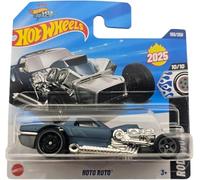 Hot Wheels Hoto Roto, 2025 Rod Series, 158/250 Diecast Car Model, Grey