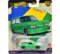 1:64 Hot Wheels Premium VW Brasilia Green Brazil Edition Car Culture 4/5