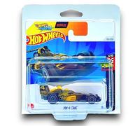 Hot Wheels HW-4-Trac (Brown, Tan & Black Let's Race) 4/10 HW Race Day - 2024-101/250 (Short Card) - includes a KLAS Car Keeper Protector Case - HTD81