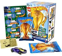 Hot Wheels HW Rewards Cars Themed Assorted 10-Pack of Individually Wrapped 1:64 Scale Vehicles & Gold Stickers, Gifts for Kids 3 Years Old & Older, HGJ94