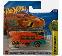Hot Wheels - HW Ultimate T-Rex Transporter - Experimotors 4/10 - JBC10 - Short Card - Orange-Green Dinosaur Transport Vehicle - Mattel 2025-1:64 - Fantasy Model in T-Rex Design