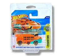 Hot Wheels HW Ultimate T-Rex Transporter (Orange & Teal Let's Race) 4/10 Experimotors - 2025-156/250 (Short Card) - includes a KLAS Car Keeper Protector Case - JBC10