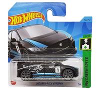 Hot Wheels - Jaguar I-Pace eTrophy - HW Green Speed 9/10 - HKH60 - Short Card - Black - Mattel 2023
