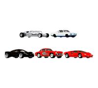 Hot Wheels Jay Lenos garage container Set 5 1:64 Scale Premium cars In collectible container MetalMetal Realriders gift for collectors