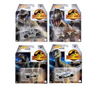 Hot Wheels Jurassic World Character Cars Set of 4 Diecast Vehicles from GRM80-956A Release