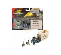 Hot Wheels Jurassic World Rebirth Dinosaur Collection Vehicle and Figure (Dilophosaurus Lifter)