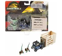 Hot Wheels Jurassic World Rebirth, Dinosaur Collection Vehicle and Figure (Dilophosaurus Lifter)