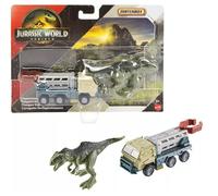 Hot Wheels Jurassic World Rebirth, Dinosaur Collection Vehicle and Figure (Giganotosaurus Loader)
