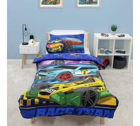 Hot Wheels Officially Licensed Single Duvet Cover Set | Motorway Design | Reversible 2 Sided Bedding Including Matching Pillow Case | Perfect For Kids Bedroom | Polycotton