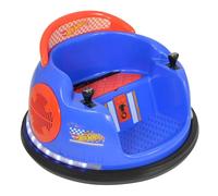 Hot Wheels Kids Bumper Car - Official Licensed Kids Ride On Car - 6V Electric Ride On Toys - 360° Spin, LED Lights & Sounds - Safe Toddler Toy for 3+ 30kg Max & Anti-Collision Strips - Hot Wheels Toys