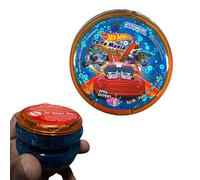 Hot Wheels Kids Yoyo with Blueberry Bubble Gum, Durable Non-Toxic 5.5cm Plastic Toy, Great Party Favour, Xmas Gift & Stocking Filler for Kids