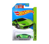 Hot Wheels - Lamborghini Huracan LP610-4 - HW Workshop 222/250 - CFL39 - Long Card - Green - 2013
