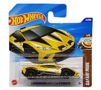 Hot Wheels Lamborghini Huracán Sterrato - JBB86 - Yellow Sports Car in 1:64 Scale, Officially Licensed Lamborghini Model from the 2025 Safari Mode Series (41/250)
