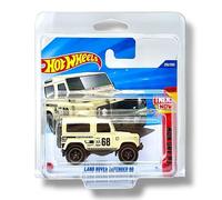 Hot Wheels Land Rover Defender 90 (Cream & Black) 5/10 Then And Now - 2025-210/250 (Short Card) - includes a KLAS Car Keeper Protector Case - JBB29