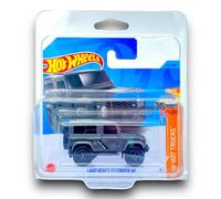 Hot Wheels Land Rover Defender 90 (Dark Silver) 10/10 HW Hot Trucks - 2023-227/250 (Short Card) - COMES IN A KLAS CAR KEEPER PROTECTIVE COLLECTORS CASE - HKJ05