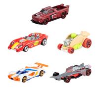 1/64 Flame Pattern Theme Retro 6 pcs Car Diecast boys Toy Set metal no pullback