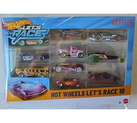 Hot Wheels Let's Race 10 Pack 1:64 Diecast Cars Netflix JGN40 Race Team