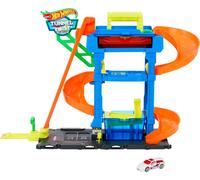 Hot Wheels City Toy Car Track Tunnel Wash With Turns Car