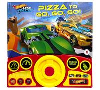 Hot Wheels Let's Race: Pizza to Go, Go, Go! Steering Wheel Sound Book - PI Kids