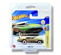 Hot Wheels Long Bloc (Metallic Green, Lime Green, Wood & Cream) 9/10 HW Art Cars - 2025-135/250 (Short Card) - includes a KLAS Car Keeper Protector Case - HYX97