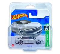 Hot Wheels Lucid Air (Silver) 4/5 HW Green Speed 2022 - 147/250 (Short Card) *** COMES IN A KLAS CAR KEEPER PROTECTIVE COLLECTORS CASE *** HCT24