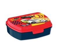 Hot Wheels Lunch Box 18cm, Food Storage Box for Kids, BPA Free and Microwave Safe Without Lid Lunch Container for School and Picnic, Best Gift for Boys 3+ Years