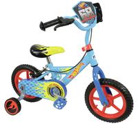 Hot Wheels 12" Inch Bike for Boys & Girls Ages 3+ | Officially Licensed Kids Bicycle with Realistic With Revver Sounds! | Removable Stabilisers & Adjustable Handlebars & Seat