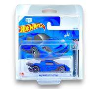 Hot Wheels Mad Mike Drift Attack (Blue) 5/10 HW Modified - 2024-59/250 (Short Card) - COMES IN A GENUINE KLAS CAR KEEPER PROTECTOR CASE - HTC91