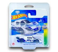 Hot Wheels Mad Mike Drift Attack (White & Blue) 5/10 HW Exotics - 2023-209/250 (Short Card) - COMES IN A KLAS CAR KEEPER SHORT CARD PROTECTOR CASE - HKG58