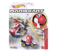Hot Wheels Mario Kart Red Yoshi Standard Kart Diecast Toy Car