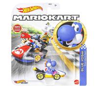 Hot Wheels Mariokart - Blue Yoshi Standard Kart
