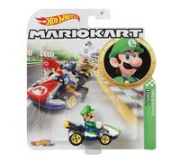 Hot Wheels Mario Kart 1:64 Scale Replica Die Cast - Luigi Standard Kart